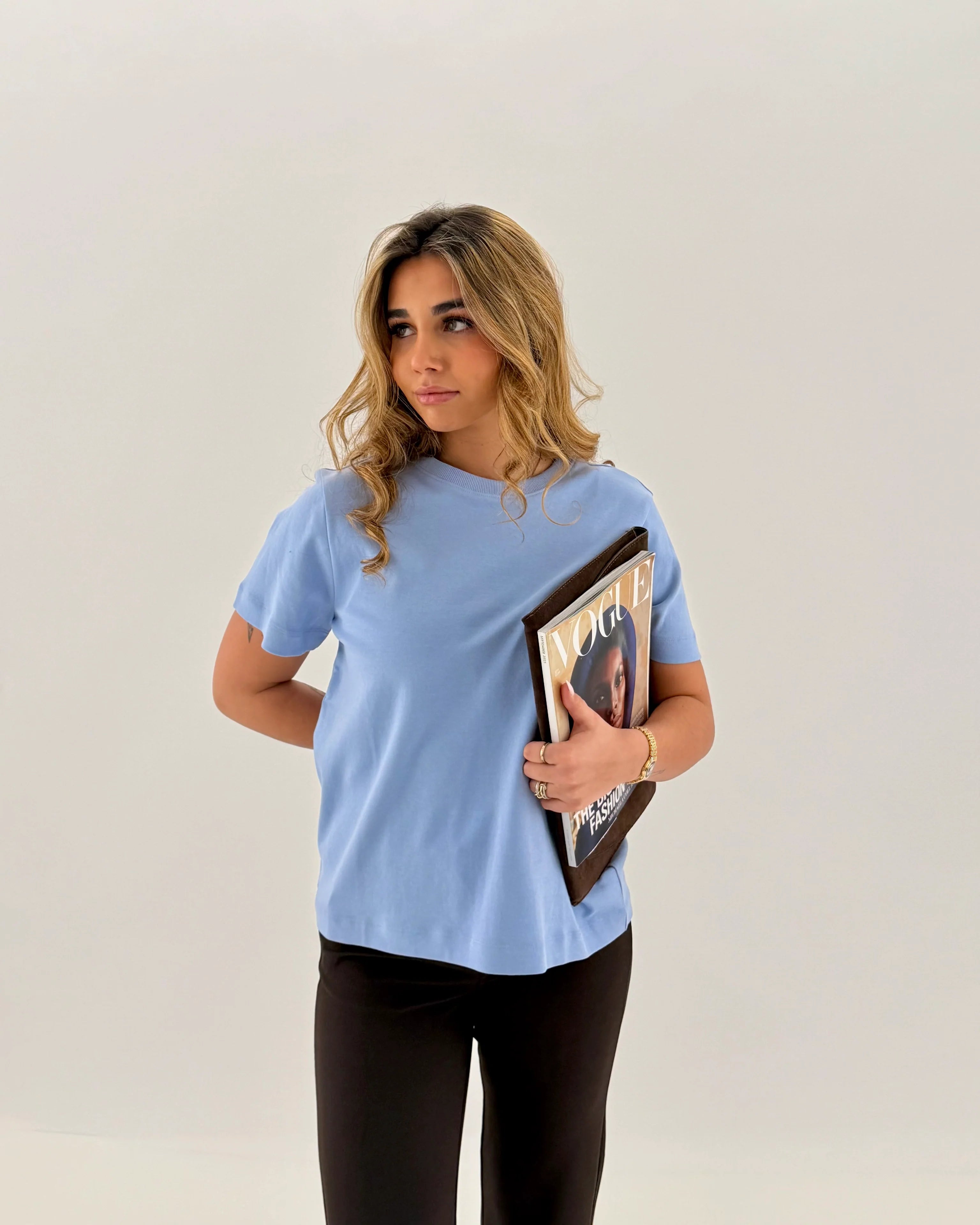 AWNAIMA T-Shirt - Brunnera Blue